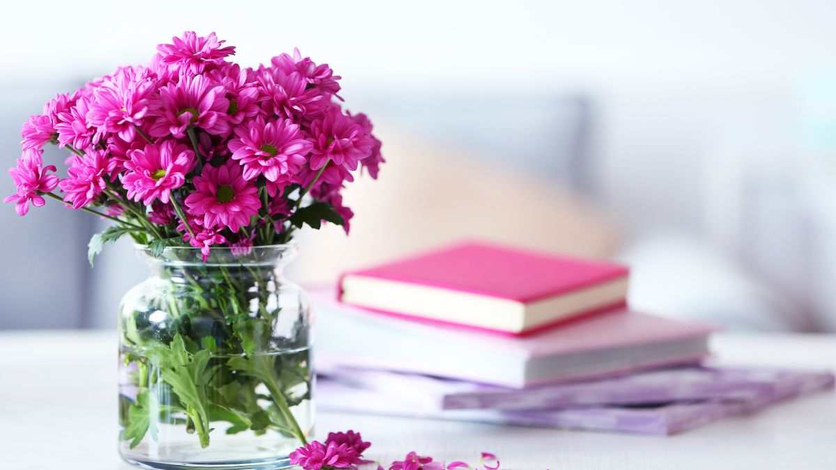 Baking soda added to vase water to keep flowers fresh longer.