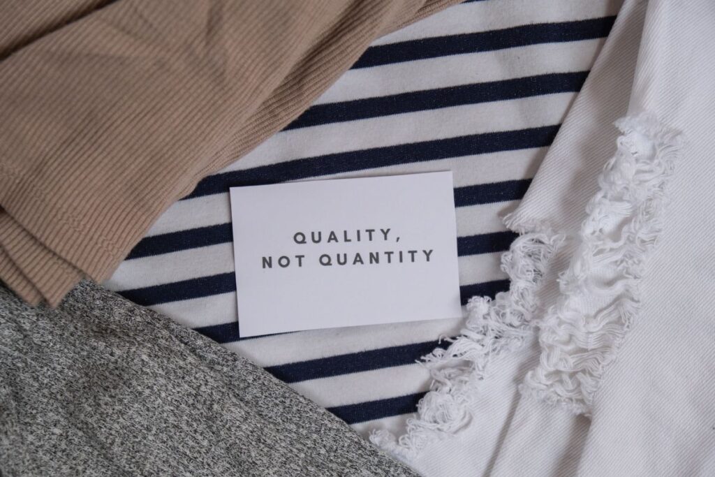 Card reading quality not quantity placed on neutral clothing fabrics.
